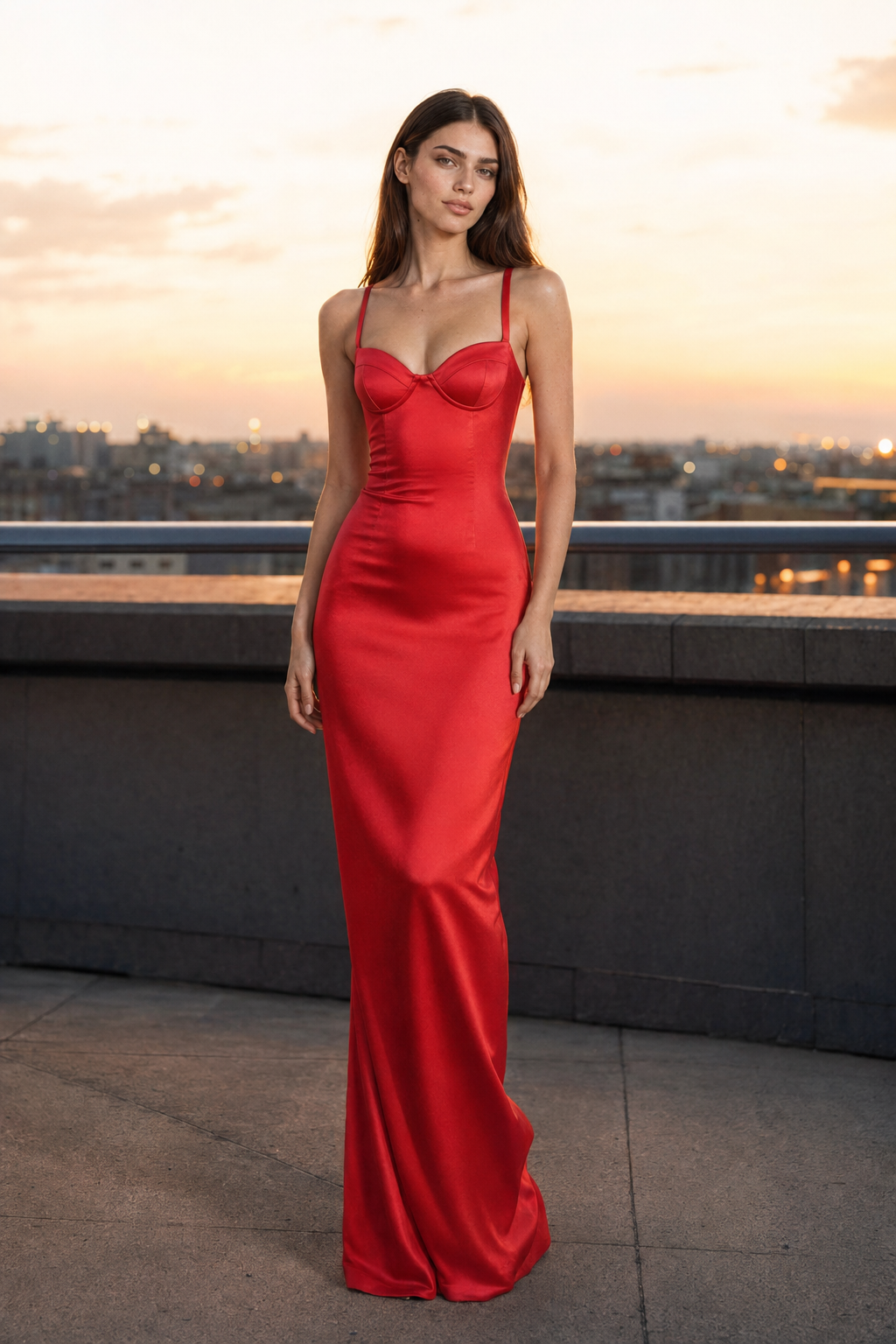 Quinn | Strapless Satin Bodycon Dress