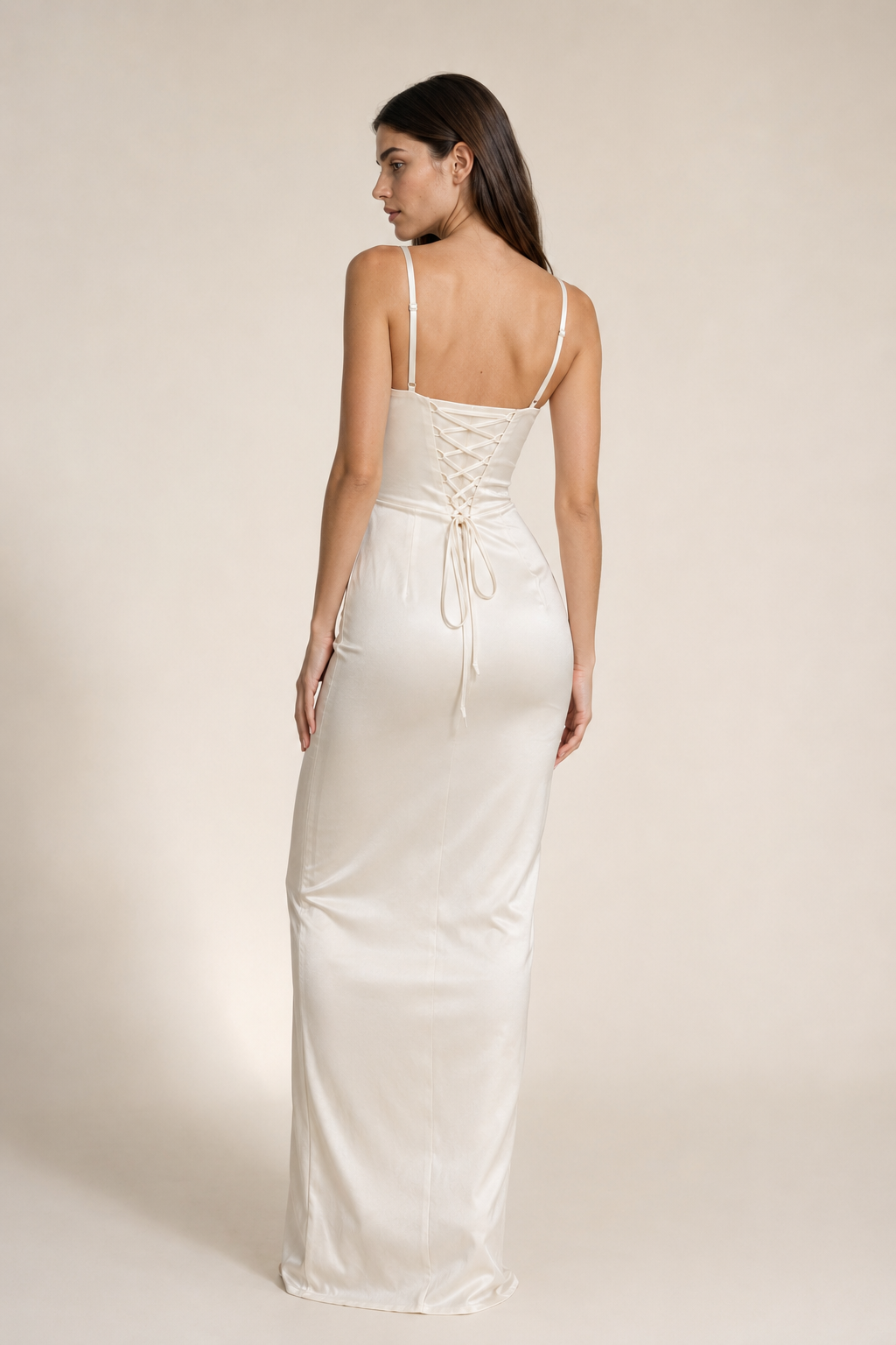 Quinn | Strapless Satin Bodycon Dress