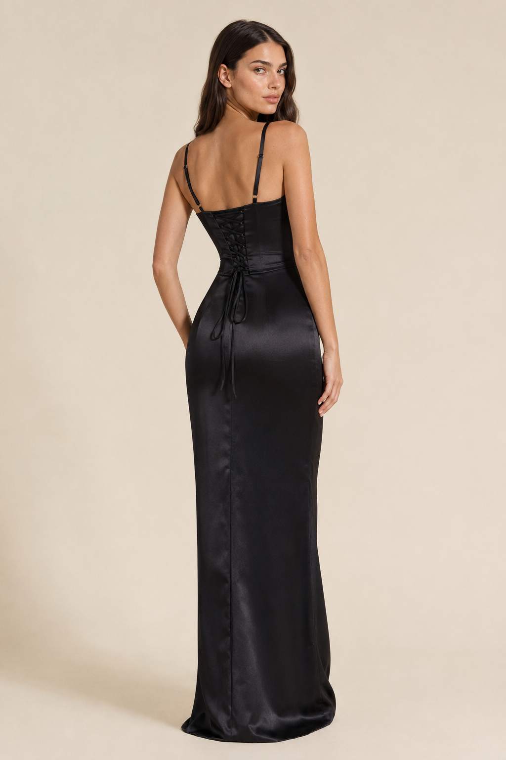 Quinn | Strapless Satin Bodycon Dress