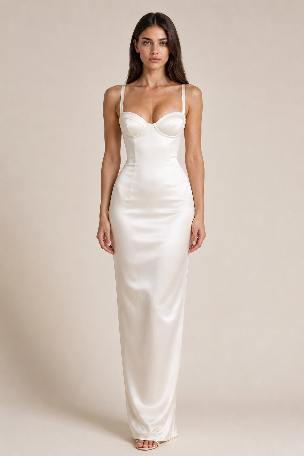 Quinn | Strapless Satin Bodycon Dress