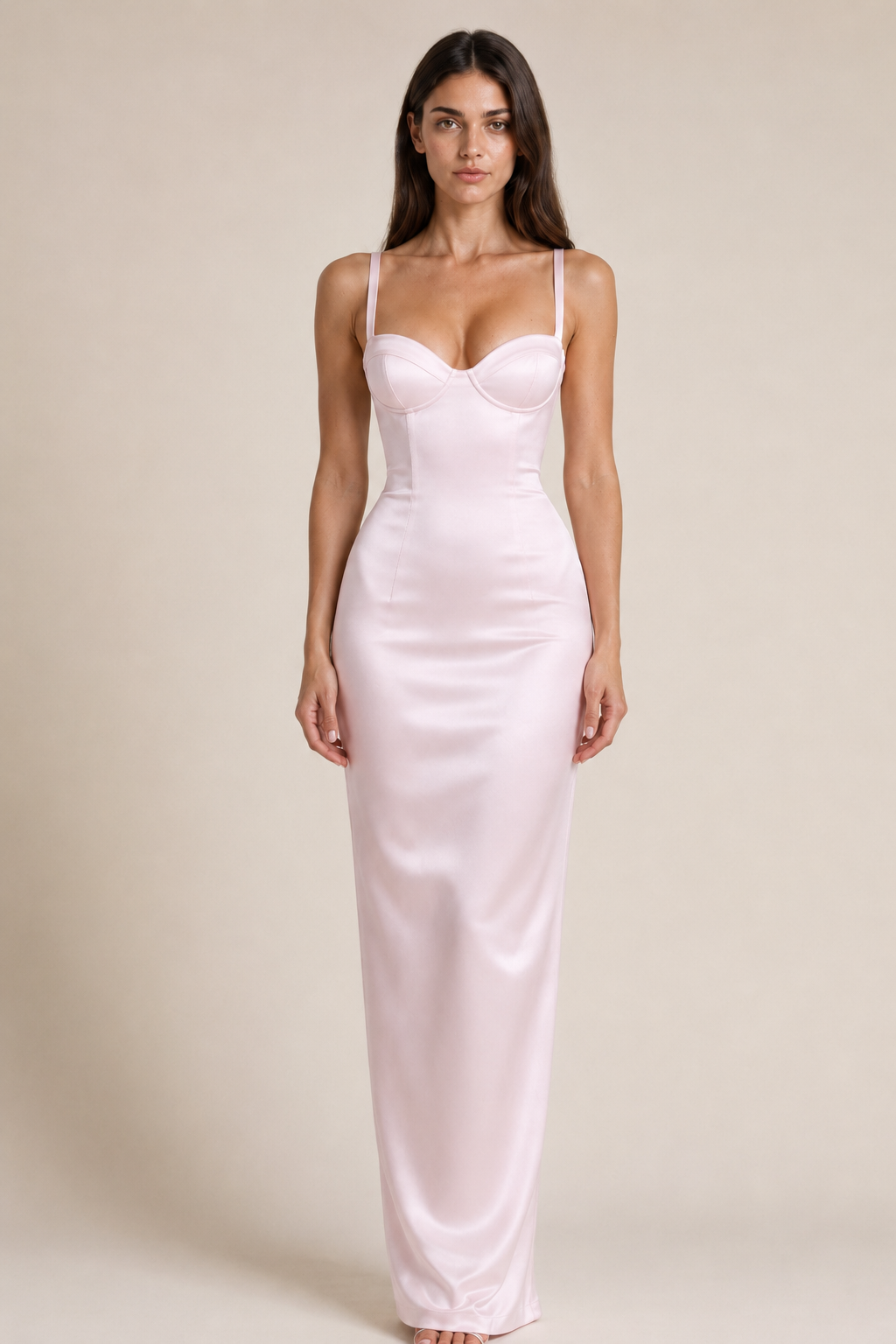 Quinn | Strapless Satin Bodycon Dress
