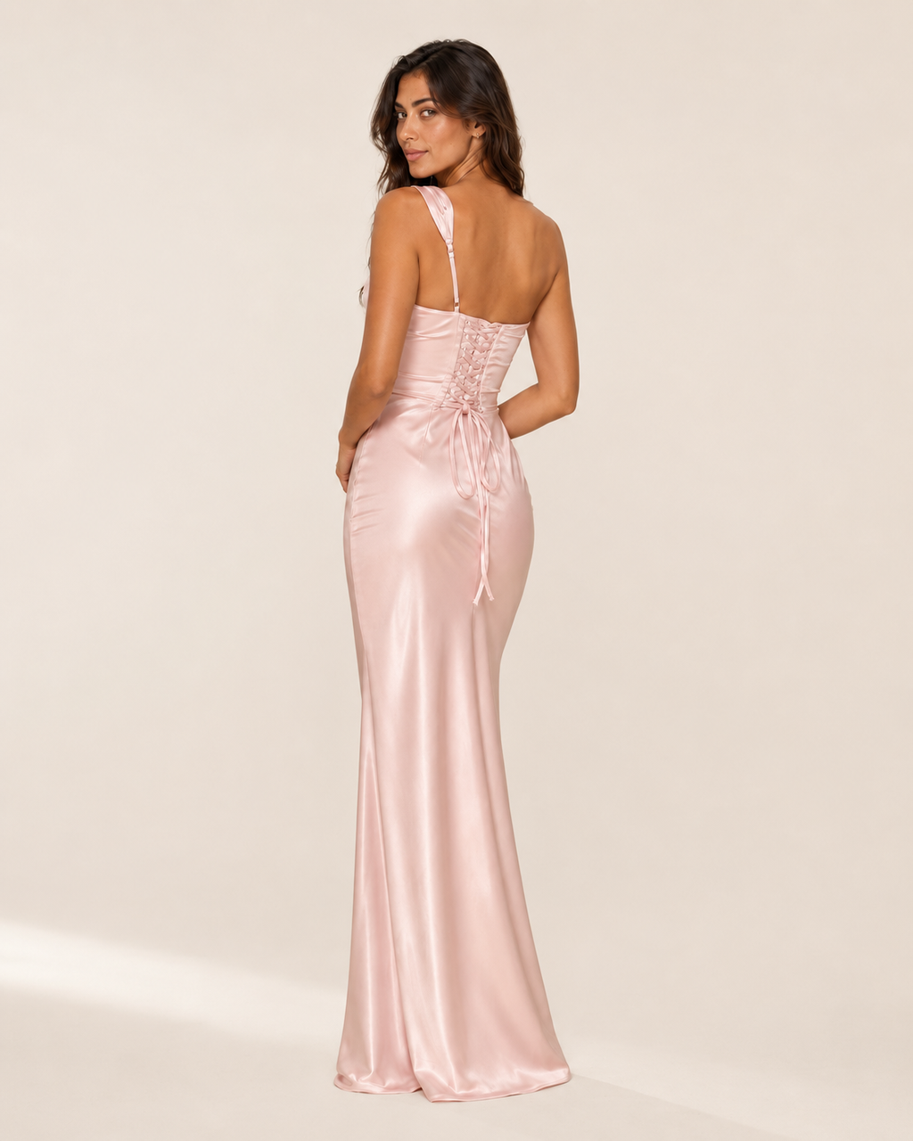 Cora | Satin Cowl Sheath Dress