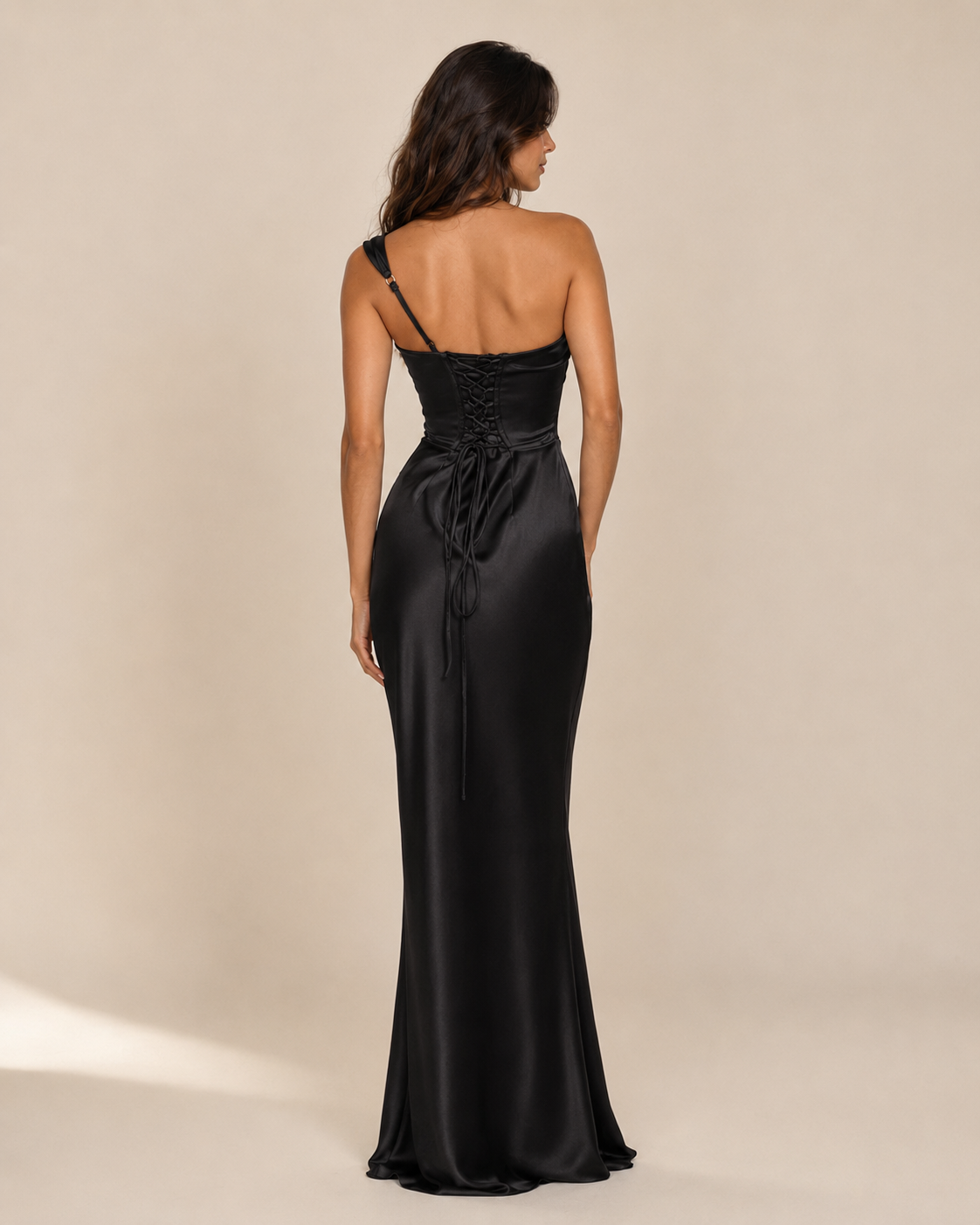 Cora | Satin Cowl Sheath Dress