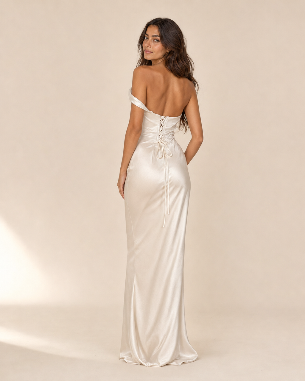 Cora | Satin Cowl Sheath Dress