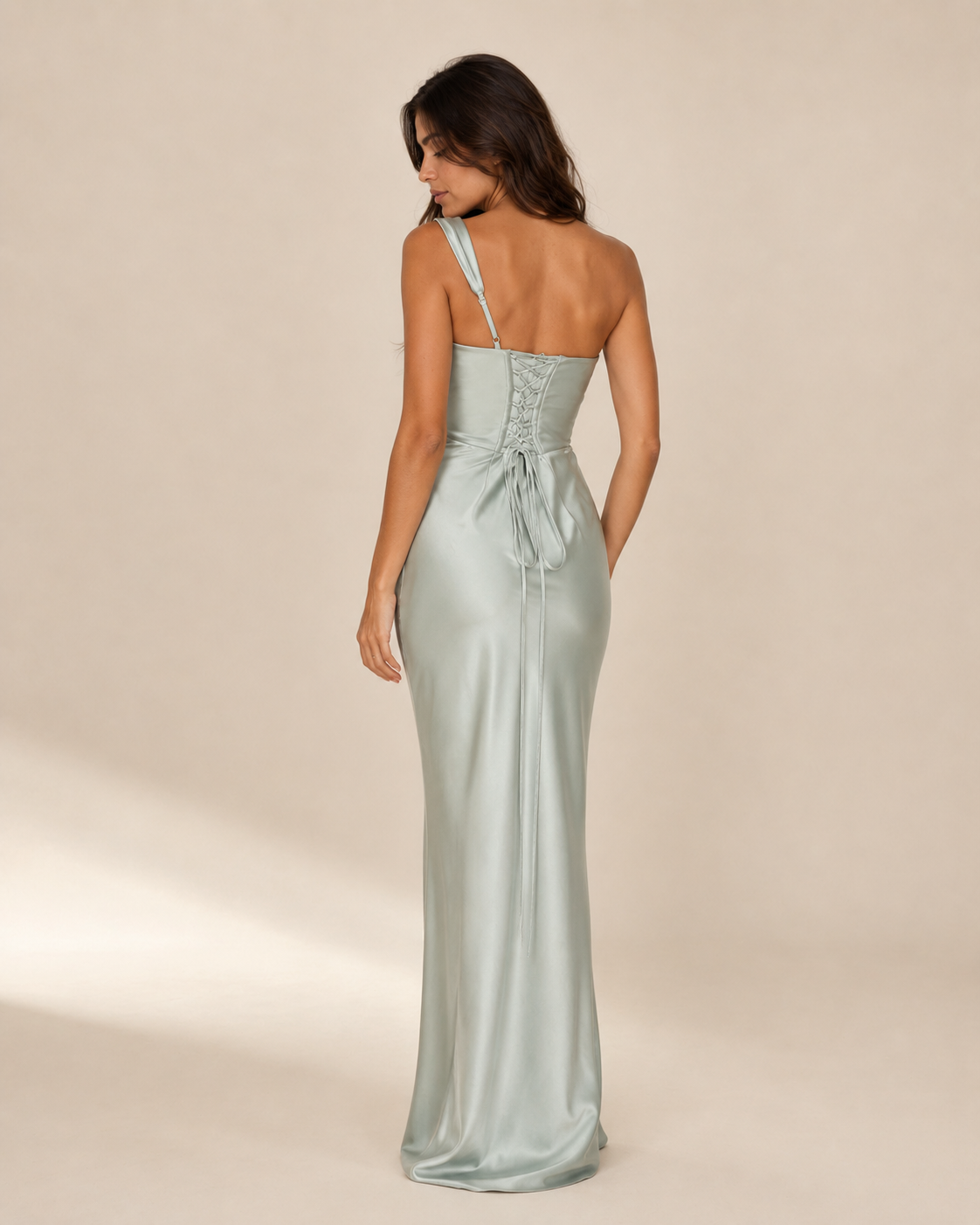 Cora | Satin Cowl Sheath Dress