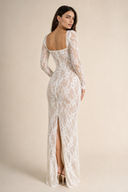 Lana | Square-Neck Lace Bodycon Dress