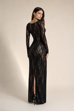 Lana | Square-Neck Lace Bodycon Dress