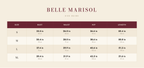 Harlow size guide – Belle Marisol
