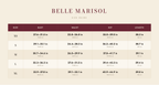 Marlowe size guide – Belle Marisol