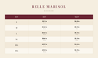 Vera size guide – Belle Marisol